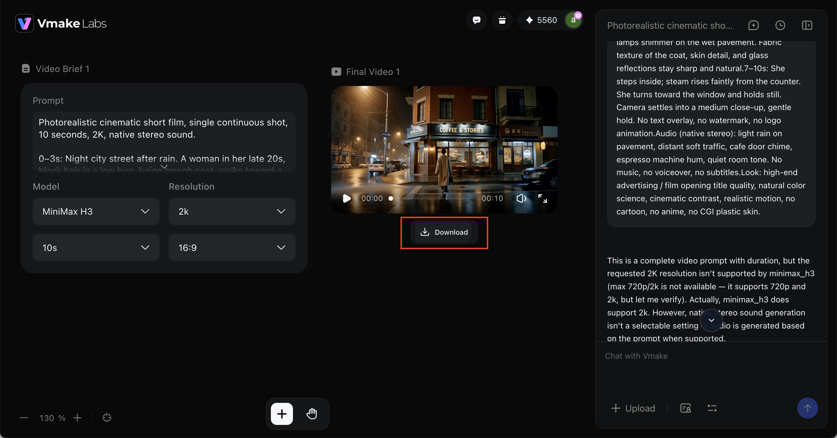 Preview and download